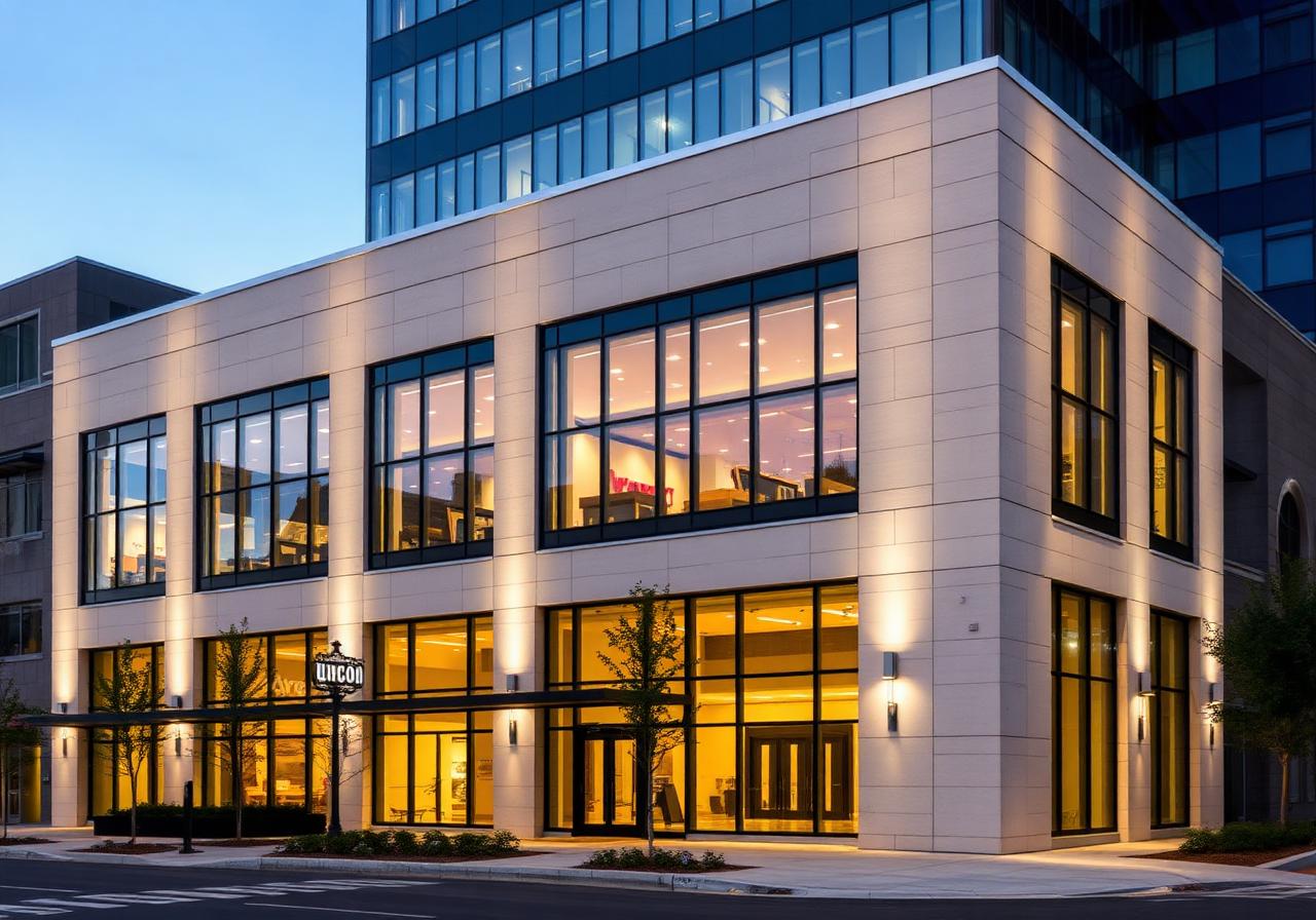 Modern commercial building representing commercial real estate work